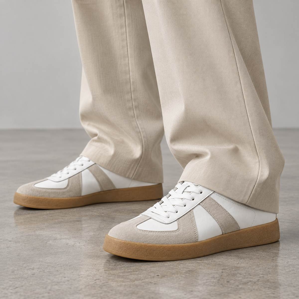 Mollo Original – sneaker rehaussante homme en cuir et daim, photo 2