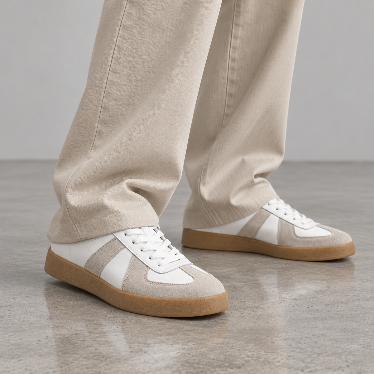 Mollo Original – sneaker rehaussante homme en cuir et daim, photo 4