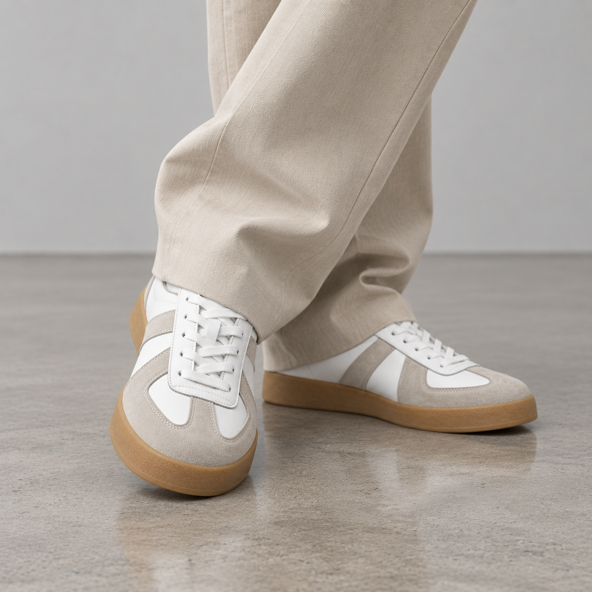 Mollo Original – sneaker rehaussante homme en cuir et daim, photo 5