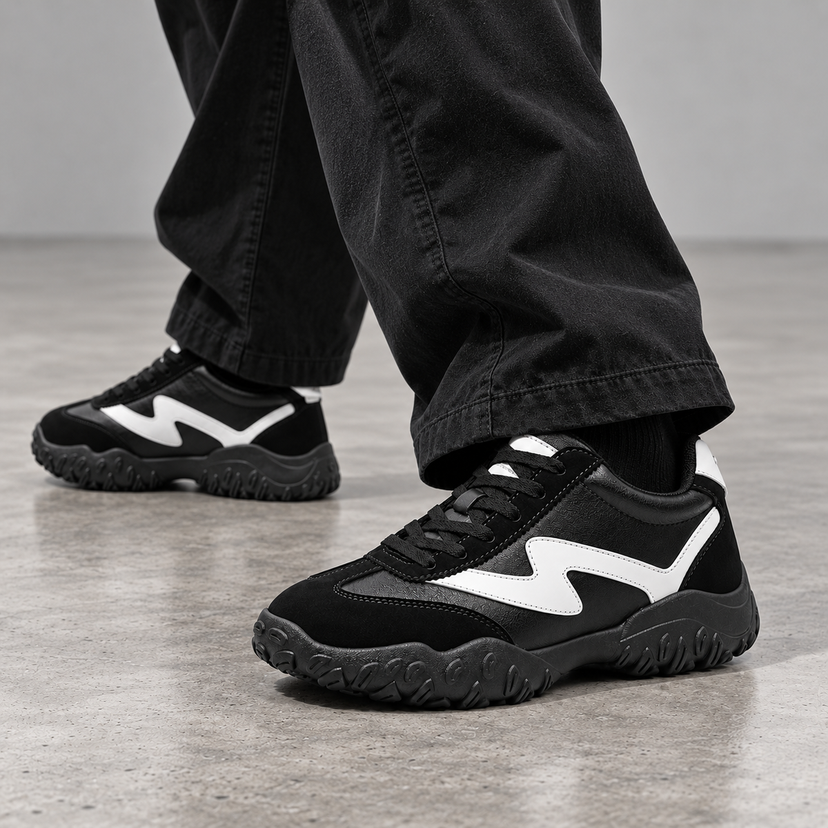 Mollo New York – sneaker noire sportive rehaussante homme, photo 5